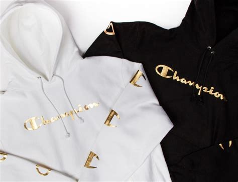 Champion Metallic Gold Hoodie Shirt Pants | SportFits.com