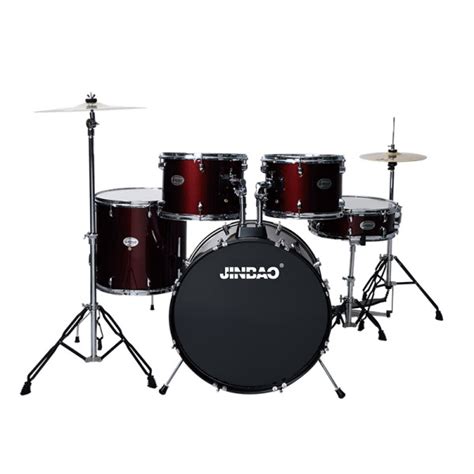 DRUM SET JINBAO 5 PCS WITH HARDWARES AND CYMBALS - Kalyani Musical Centre