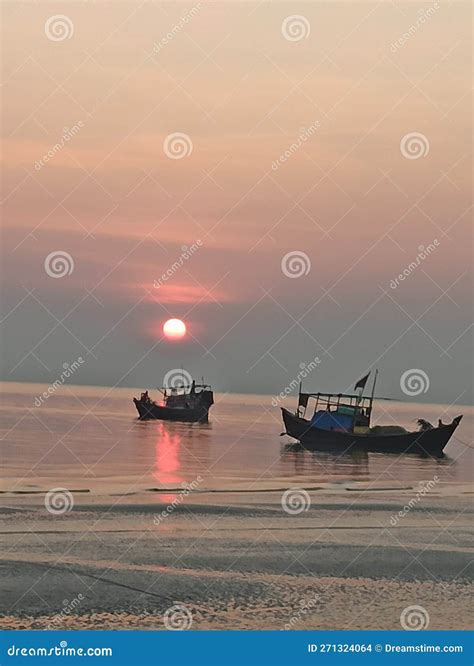 BEACH SUNSET TIME stock photo. Image of glass, white - 271324064