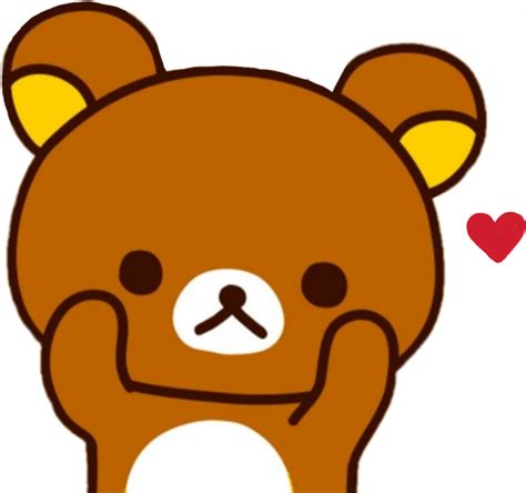 Cute Rilakkuma, Kawaii Style, Cozy Character, Playful Friend, Sweet Plushie PNG