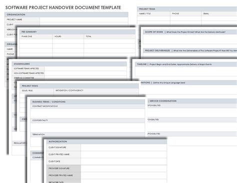 Free Project Handover Templates | Smartsheet