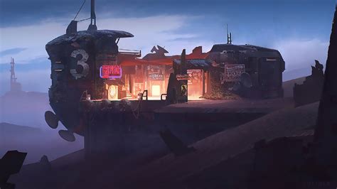 2560x1440 Resolution Dark Building Sci Fi Neon Sign 1440P Resolution Wallpaper - Wallpapers Den