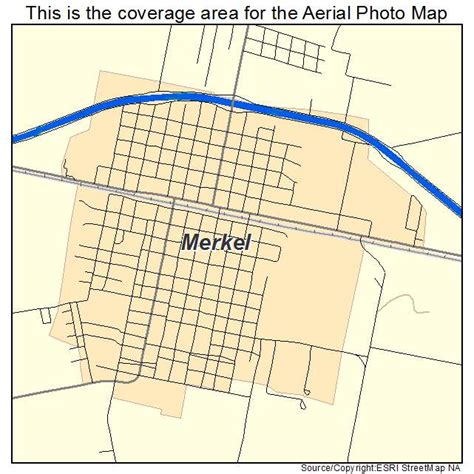 Aerial Photography Map of Merkel, TX Texas