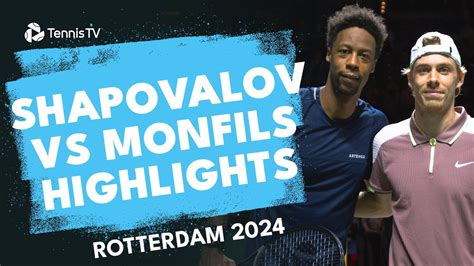 Denis Shapovalov vs Gael Monfils Highlights | Rotterdam 2024 - Win Big Sports