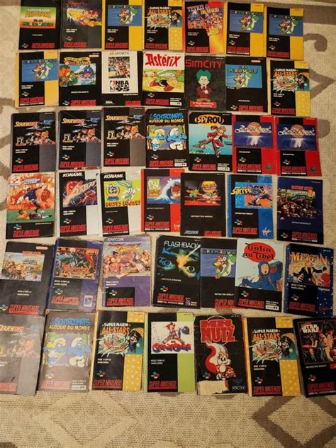 Nintendo - instruction manual lot - Snes - Video game - Catawiki