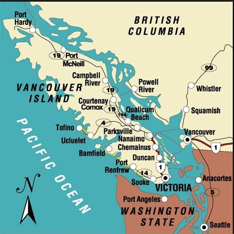 Mapa de Vancouver | Vancouver, Guia turistico, Viajes