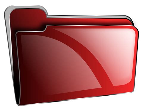 Clipart - Folder icon red empty