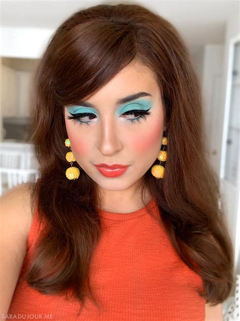 1960s Inspired Turquoise Eye Makeup • Sara du Jour