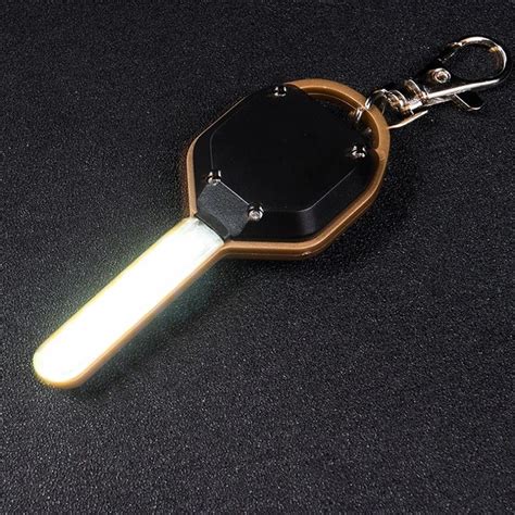 Small Size ABS LED Flashlight Light Mini Key Shape Key Chain Ring ...