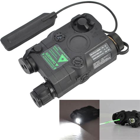 Tactical Airsoft Gun Green Laser Led White Light Flashlight with IR ...