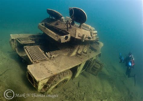 Armoured car & diver. Eccleston Delph. by Mark Thomas | Abandoned places, Underwater photos ...