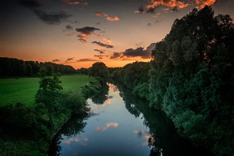 The River Lippe in Lower Rhine Region Photograph by Sabine Edrissi