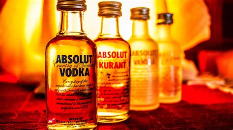 Wallpaper Absolut Vodka, liquor, bottles 3840x2160 UHD 4K Picture, Image