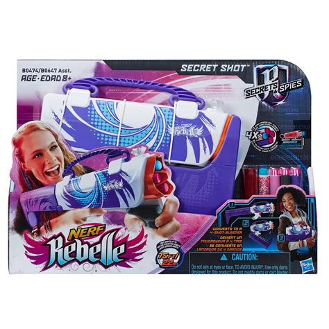 Amazon.com: Nerf Rebelle Secret Shot Blaster, Purple: Toys & Games