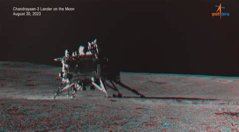 ISRO shares 3D image of Chandrayaan-3’s Vikram lander taken by Pragyan rover | Technology News ...