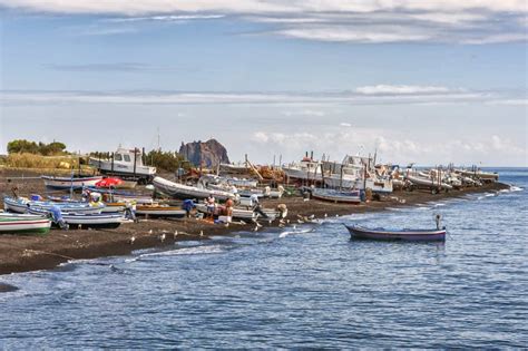 Stromboli Village on Stromboli Island Editorial Stock Photo - Image of ...