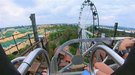 Gold Reef City Tower of TERROR roller coaster Front Row pov - YouTube