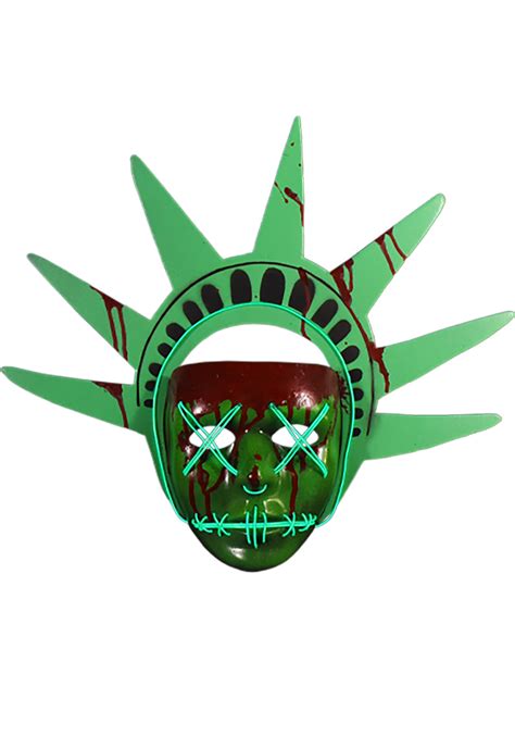 Lady Liberty The Purge Light Up Mask