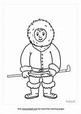 Inuit Coloring Pages Eskimo Carriage Ride Ice Colornimbus Colouring  sketch template