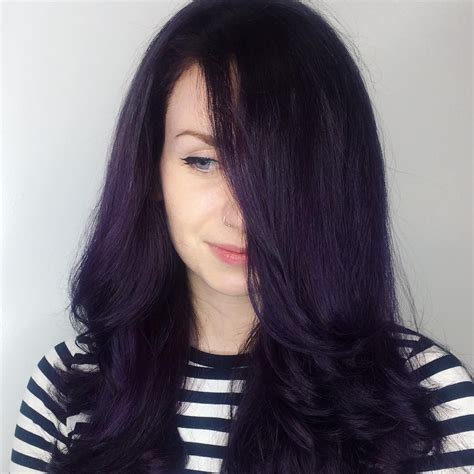 Deep Violet and Black Melt | Hair color purple, Dark purple hair, Dark hair