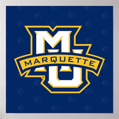 Marquette University Logo Watermark Poster | Zazzle.com