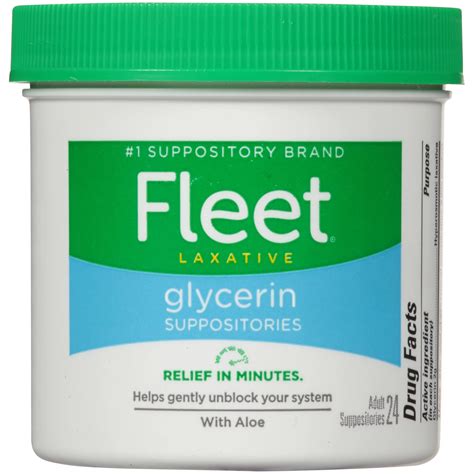 Fleet Glycerin Adult Suppositories - Shop Digestion & Nausea at H-E-B