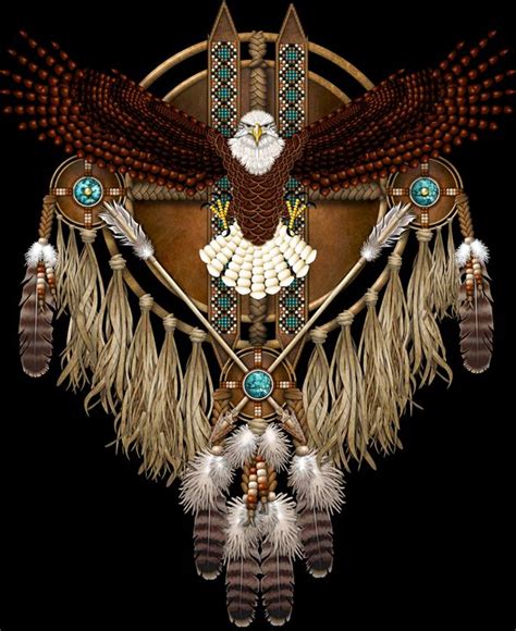 Bald Eagle Native American Mandala - Naumaddic Arts - Digital Art & AI, Ethnic, Cultural ...