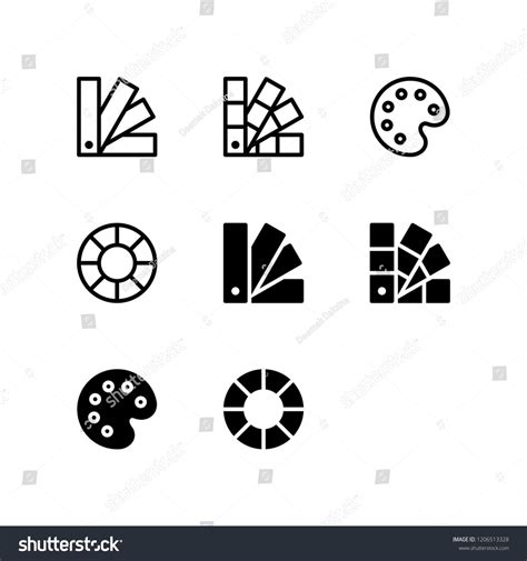 Color Palette Icon Design. palette, color palette, color, paint, art, icon, logo, vector, symbol ...