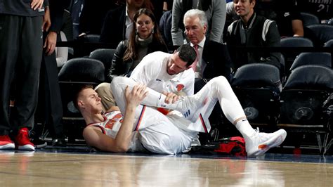 Report: Kristaps Porzingis' MRI results negative on injured right ankle ...