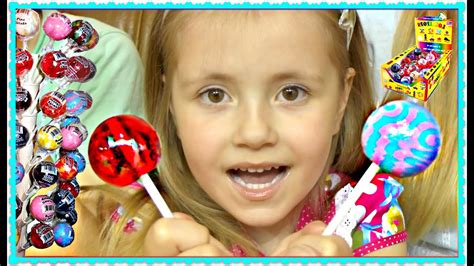 ЧЕЛЛЕНДЖ Огромные ЧУПА ЧУПСЫ 🍭🍭🍭 Challenge Lollipop Hair! Original Gourmet Lollipops Candy KIDS ...