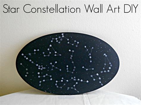 Star Constellation Wall Art Diy · How To Make Wallpaper / A Wall Painting · Art on Cut Out + Keep