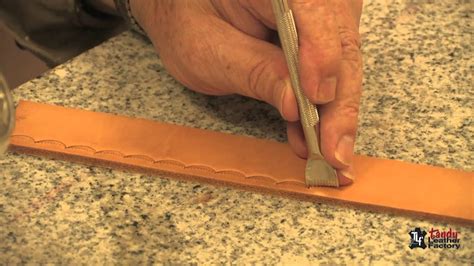 How To Stamp Leather - YouTube