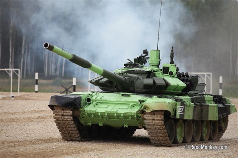 Russia is using a T-72B3M tank designed for the Tank Biathlon ...