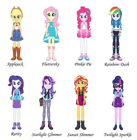 Equestria Girls (Mane 8) | My little pony poster, My little pony comic ...