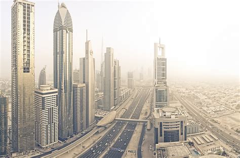 Sheikh Zayed Road Dubai - Will Pearson - Panoramic Photographer London