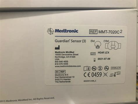 Sensor CGM Guardian Sensor 3 (GS3/G3) Medtronic – Medisinsk heimebehandling HFD