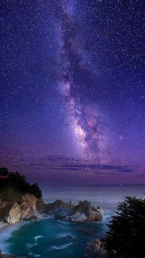 Milky way over Big Sur, California | Beautiful sky, Beautiful nature, Night skies