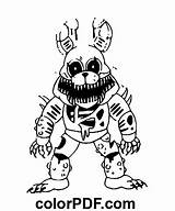 Withered Bonnie FNAF – Coloring Pages And Books In PDF sketch template