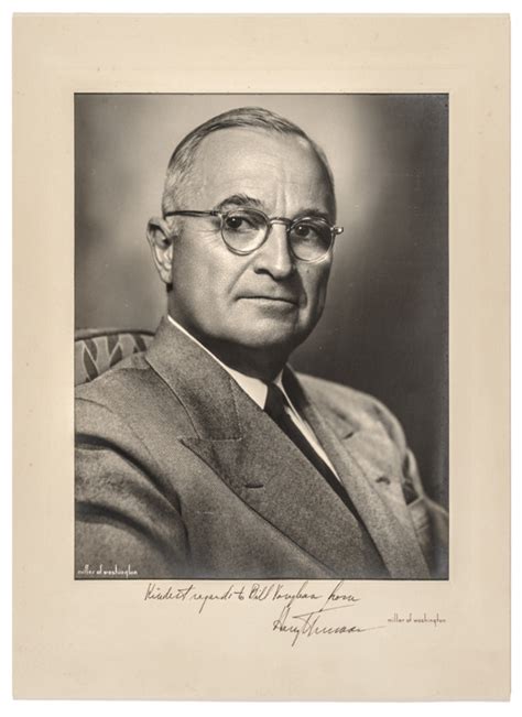 Sold Price: c. 1948 President HARRY S. TRUMAN Signed + Inscribed ...