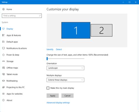 How to Use the Multi-Display Function on Windows 10