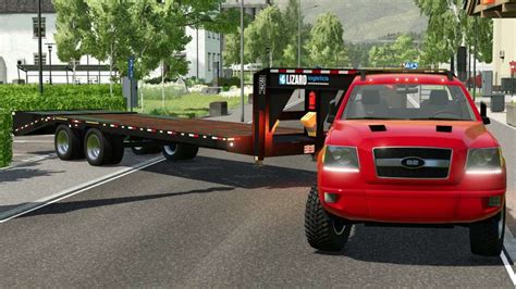 20Ft Gooseneck Trailer v1.0 | FS22 Mod Download