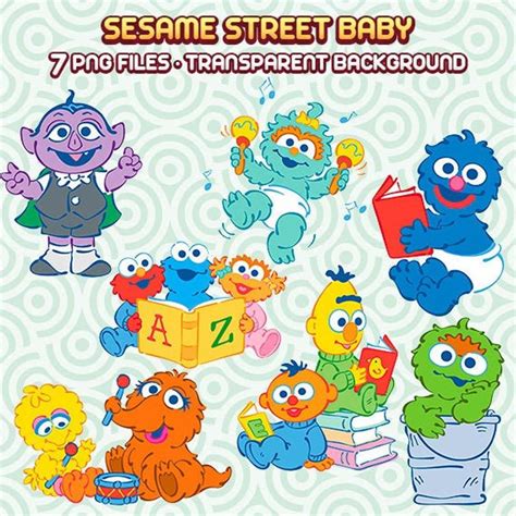 Baby Sesame Street Clipart - Obabiesowe