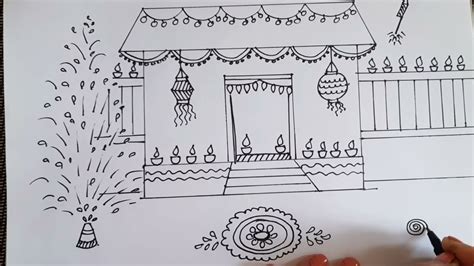 Diwali Festival Drawing