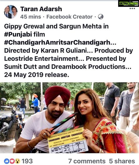 Sargun Mehta Instagram – 24th may 2019 – chandigarh amritsar chandigarh ...