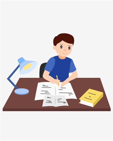 Boy Cartoon Clipart Hd PNG, Vector Cartoon Boy Studying, Boy Clipart ...