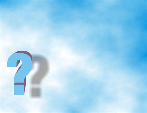 Blue Question Background For PowerPoint - Border and Frame PPT Templates