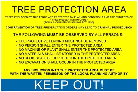 Tree Protection Order from Safety Sign Supplies