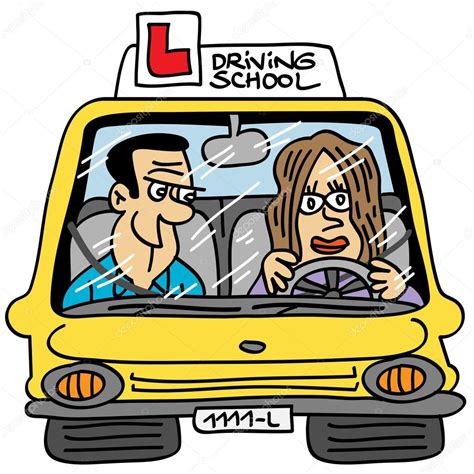 Driving school car — Stock Vector © rubiocartoons #31697437