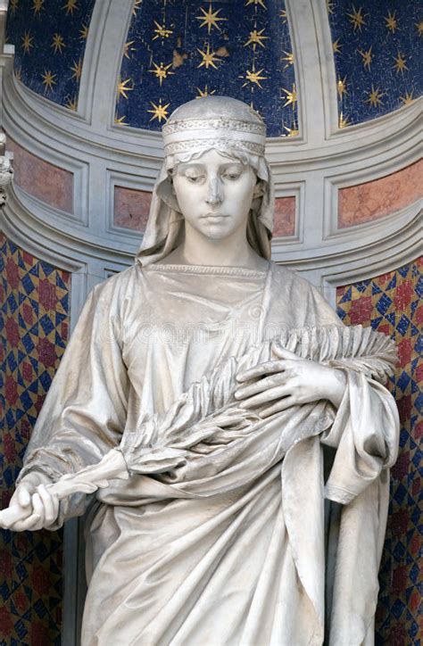 Saint Reparata, Portal of Florence Cathedral Stock Photo - Image of catholicism, carving: 96204308