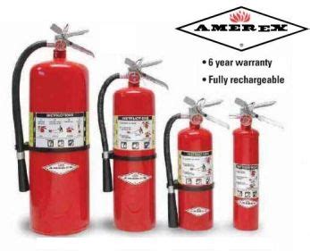 Fire Extinguisher Sizes Chart